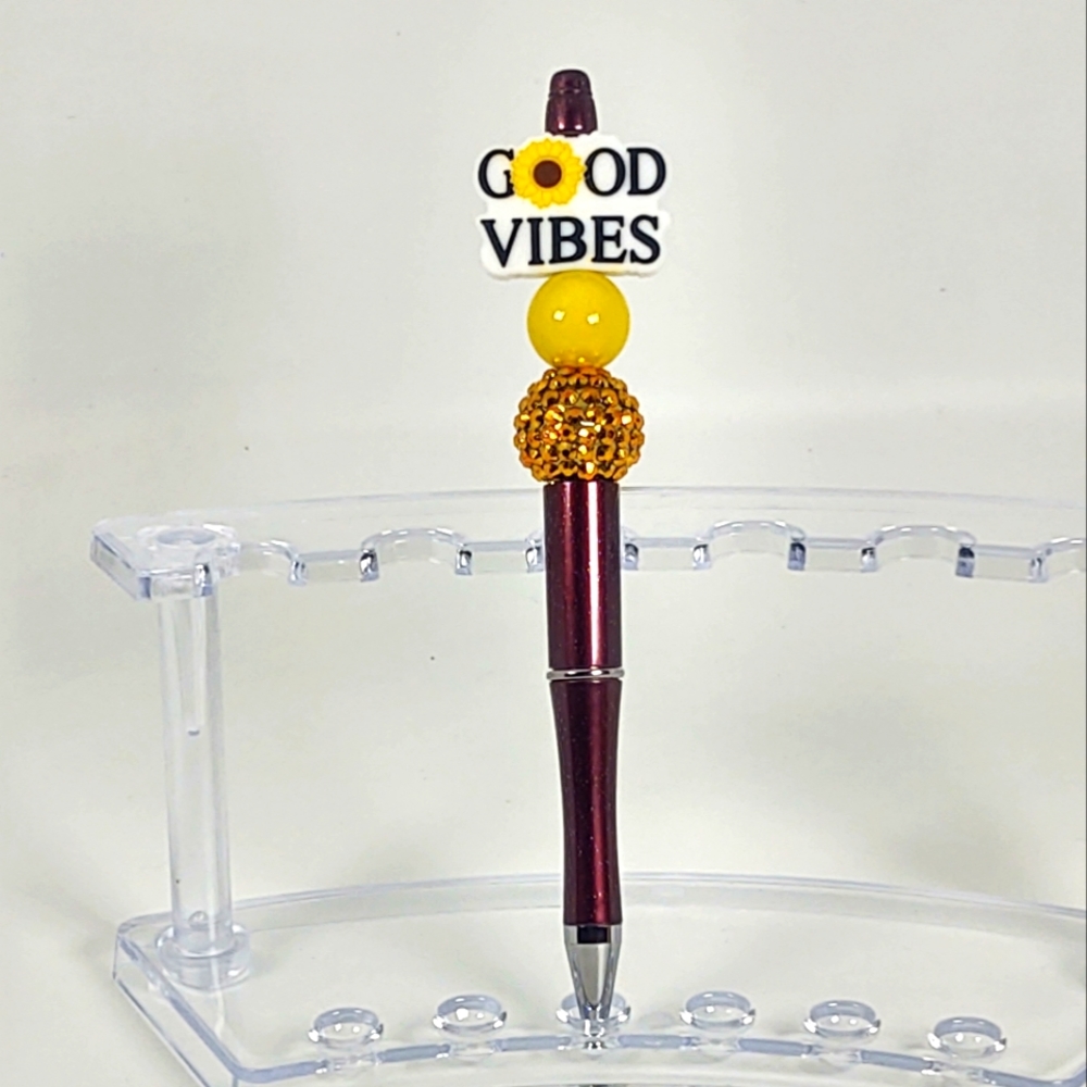 Good Vibes Beaded Pen
